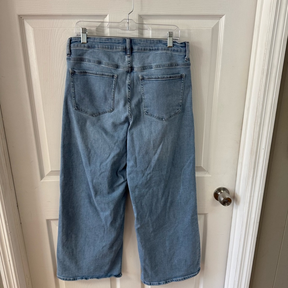 Quince Bella High Rise Wide Leg Jeans in Frosted Blue Size 32 - Picture 9 of 11